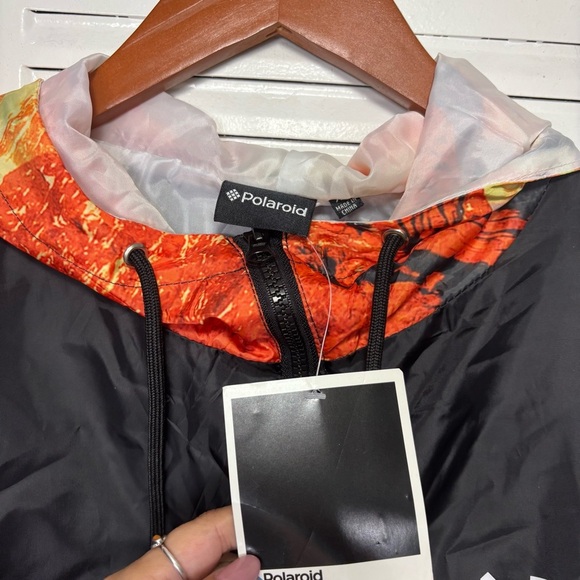 NWT Polaroid Collection Hooded Zip Up Windbreaker Limited Edition Size XL - Picture 4 of 5